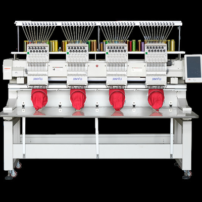 Apparel Machinery 4 Head Hat/T-shirt/Flat Embroidery Sewing Machine Price High Quality JINYU Brand