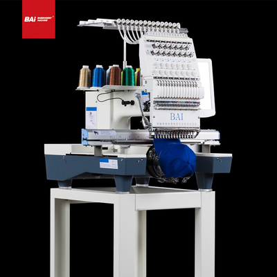 BAI 12 needles single head hat cap tshirt computer embroidery machine for automatic